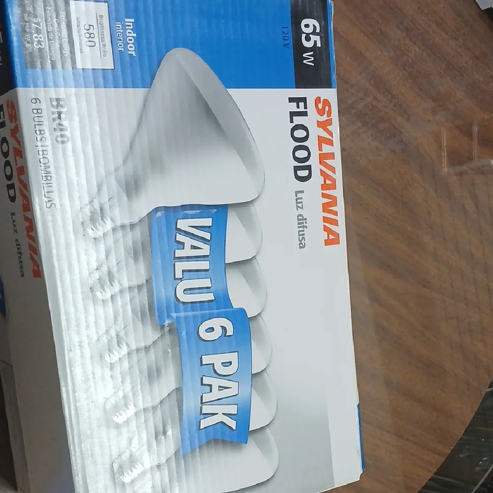 White Flood Light Bulbs - 6 Pack